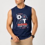 T-Shirt Premium Sleeveless Round -Neck Vest