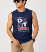 T-Shirt Premium Sleeveless Round -Neck Vest
