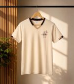 V Neck Print T-Shirt - Image 5