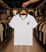 V Neck Print T-Shirt