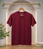 Solid V-Neck T-Shirt