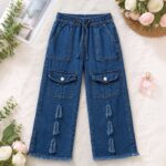 Baby Denim Cargo Pant